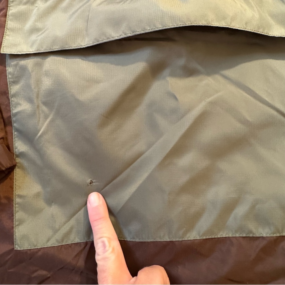 Fabletics Women's XL Shawn Cropped Half-Zip Windbreaker Jacket Brown NWT - Picture 3 of 8
